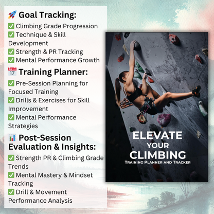 Elevate Your Climbing: Training Planner and Tracker (Paperback)
