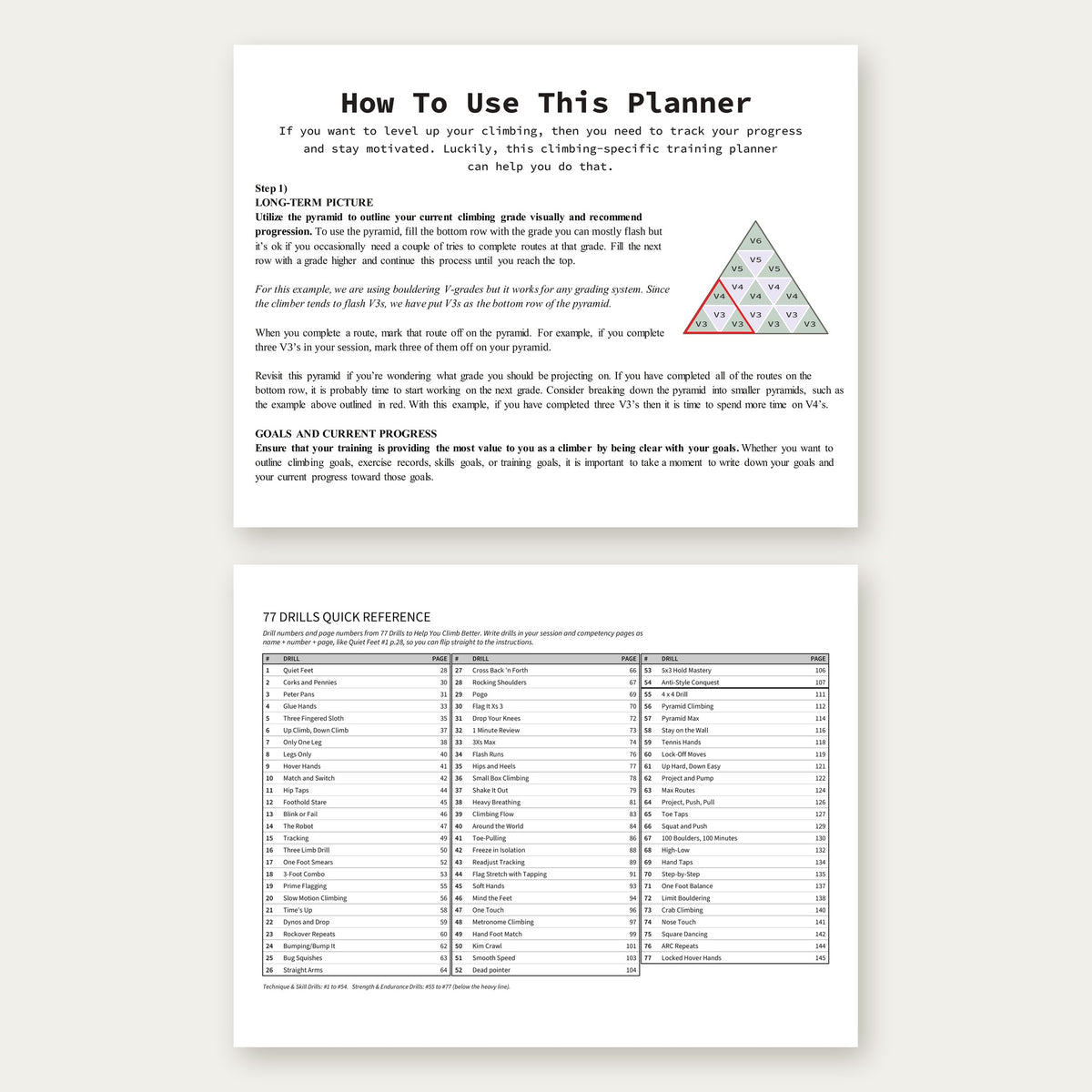 ELEVATE YOUR CLIMBING: TRAINING PLANNER AND TRACKER